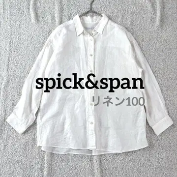 spick&span 스픽앤스팬 린넨100 셔츠 화이트