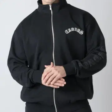 새상품 CRONOS 크로노스 맨투맨 트레이닝복 지퍼 자켓 블랙 XL