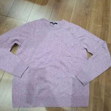 인기 유니클로 캐시미어 100% 니트 스웨터 퍼플