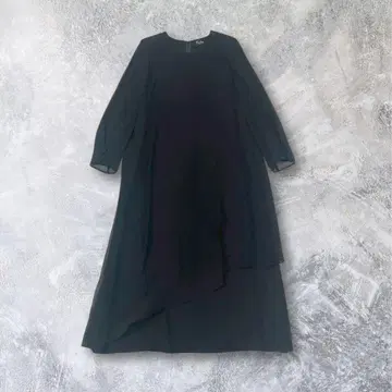 롱 원피스 드레스 포멀 블랙