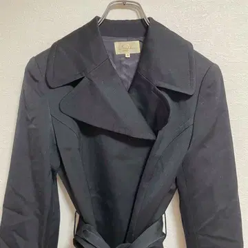 marieduchamps 여성용 코트 울 100% 블랙 사이즈 38