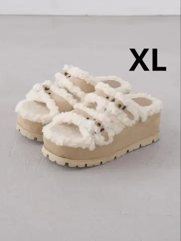 Darich 페이크 무스탕 벨트 슬립온 XL