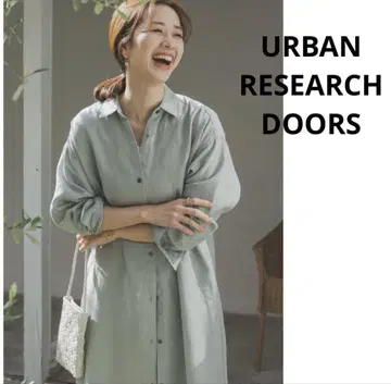 URBAN RESEARCH DOORS 린넨 셔츠 원피스