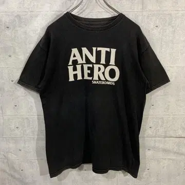 ANTIHERO 앤티히어로 T셔츠 블랙 올드스케이트 페이드