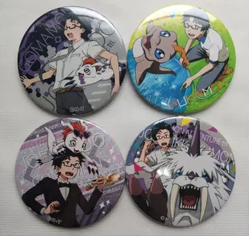 [키도 죠&고마몬] 디지몬 어드벤처 tri. 데카 캔뱃지 4개 세트