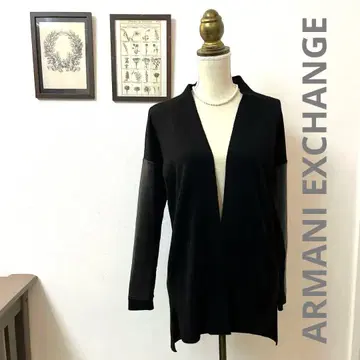 ARMANI EXCHANGE 블랙 가디건