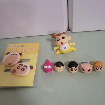 짱구는 못말려 피규어 머리끈 세트