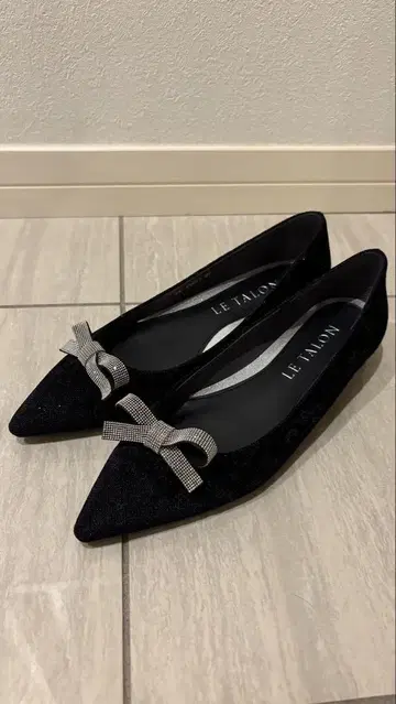LE TALON 블랙 플랫슈즈 23.5cm