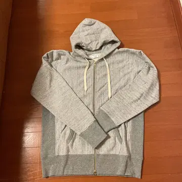 Champion 그레이 풀 집업 후드티 X-LARGE 리버스 위브