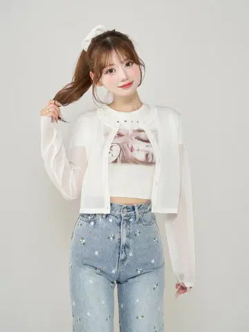Darich 시어 로고 가디건