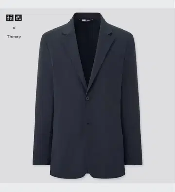 새상품급 UNIQLO x Theory 블랙 테일러드 자켓 M