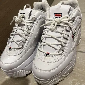FILA 디스럽터 II 웨지 화이트 통굽 스니커즈