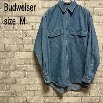 [ Budweiser ] 버드와이저 데님 셔츠 M 사이즈 자수 멋짐