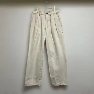 퍼블릭 도쿄 컬러 와이드 데님 화이트 사이즈 1