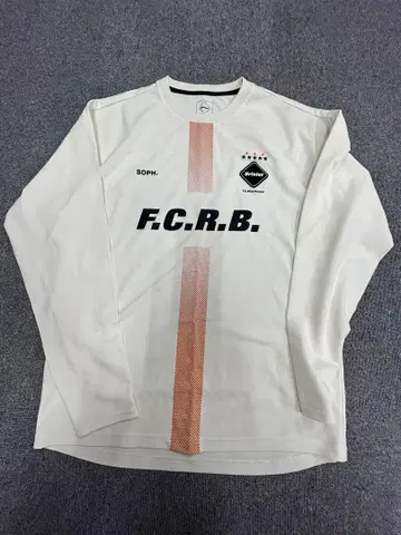 Briston F.C.R.B. 긴팔 티셔츠 M 사이즈 화이트