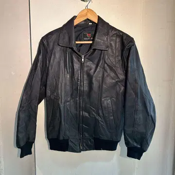 일본산 구제 의류 EXCELLENT DESIGN 블랙 가죽 자켓