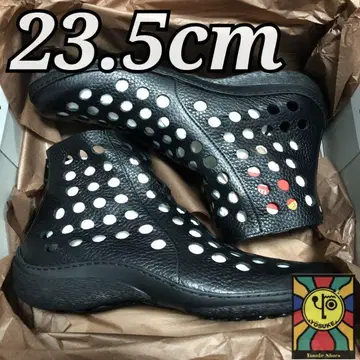 라스트 1 일본제 23.5cm yosuke 천연 가죽 썸머 부츠 블랙