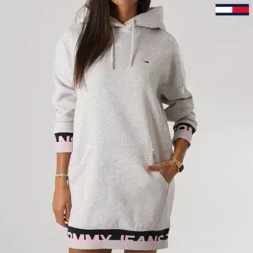 Tommy Jeans 후드 부착 후드티 원피스