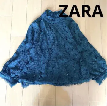 ZARA 레이스 블라우스 카키 그린
