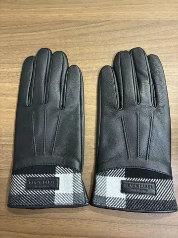 BLACK LABEL 가죽 장갑 25cm 블랙