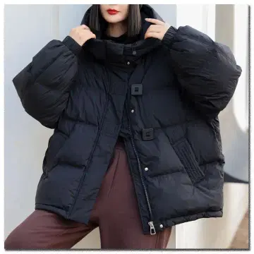 화이트 덕 다운 자켓 [ 블랙 ] 루즈핏 개성있는