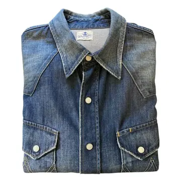 Wrangler 랭글러 데님 셔츠 웨스턴 blue bell