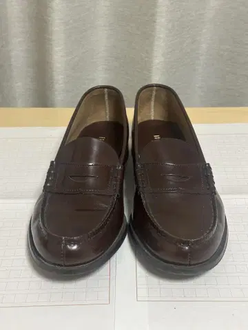 HARUTA 소가죽 3048 25.5cm 브라운 로퍼