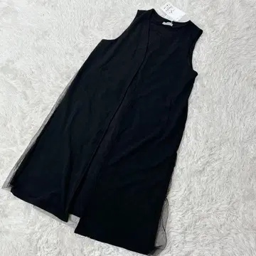 [ c5948 ] 새상품 hareiro 롱 시어 가디건 블랙