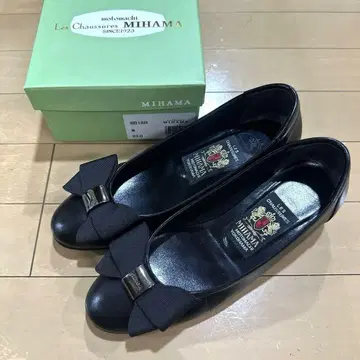미하마 리본 포함 펌프스 5cm