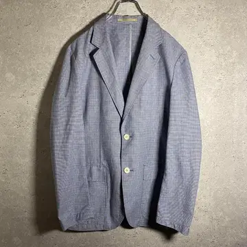 [ 새상품급 ] 빈티지 셔츠 자켓 체크 린넨 린넨 돌려입기 발군 L