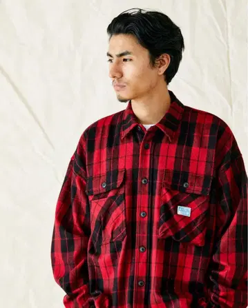 Liberaiders 플란넬 자켓 레드 22FW