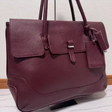 새상품급 펠레 몰비다 플랩 토트백 다크 레드 택&호루라기 포함