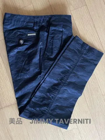 새상품급 JIMMY TAVERNITI 스키니 팬츠 카모플라쥬 블랙