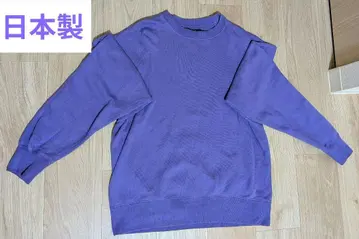 BEAMS PLUS 빔즈 Sweat Crew 퍼플 일본제