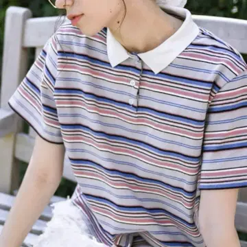 idem 보더 피케 셔츠