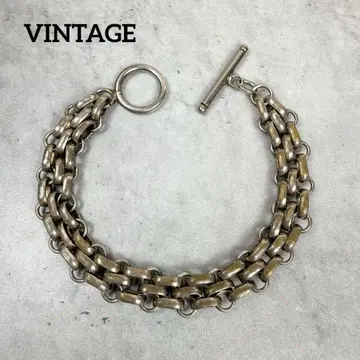 VINTAGE silver 실버 체인 팔찌 빈티지