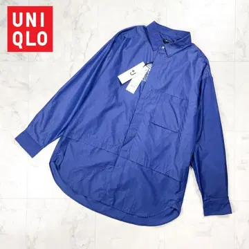 미사용 새상품 UNIQLO +J 오버 사이즈 셔츠 블루 사이즈 L*GD8