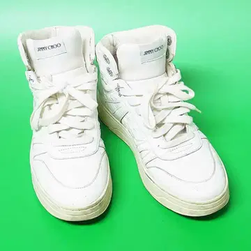 JIMMY CHOO 엠보싱 스타 하이컷 스니커즈