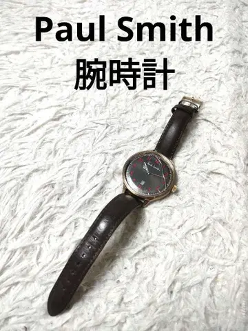 폴 스미스 아날로그 시계 블랙/빨간색