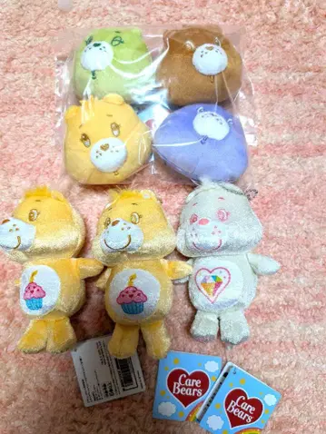 Care Bears 마스코트 택 포함 7세트