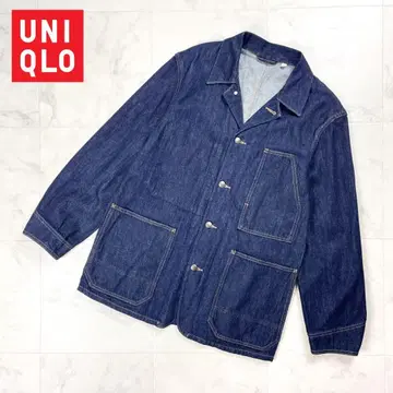 UNIQLO U 오버 셔츠 자켓 데님 자켓 코트 M *GD7