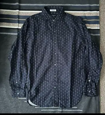 ENGINEERED GARMENTS 네이비 꽃무늬 셔츠 S