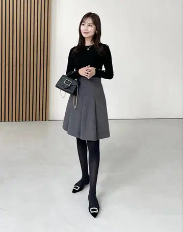 멜톤 미니 스커트 HALUHIROINE