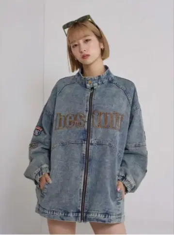 CRAMMY 오버 사이즈 와펜 자켓