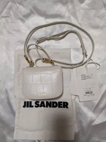 미사용 새상품 JIL SANDER 화이트 미니 숄더백 미니백