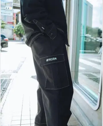 FR2 월도 'Contrast stitch' 와이드 팬츠 오키나와