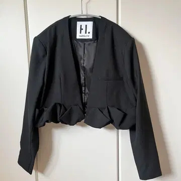 노카라 자켓 블랙