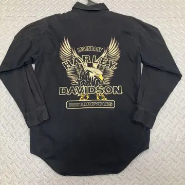 HARLEY DAVIDSON 긴팔 셔츠 자수 버튼 다운 코튼 100%