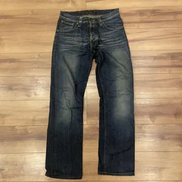 nudie jeans made inItaly 다크 블루 스트레이트 데님