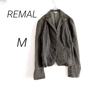 REMAL 데님 자켓 스트레치 M 다크 그레이 캐주얼